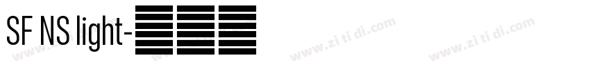 SF NS light字体转换